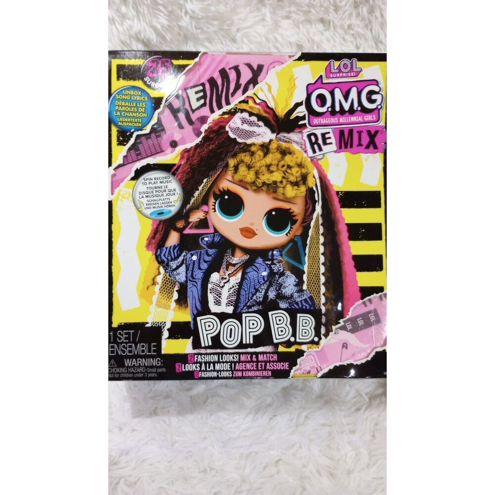 LOL Surprise OMG Remix Pop B.B. Fashion Doll Set With Accessories & Vinyl Record